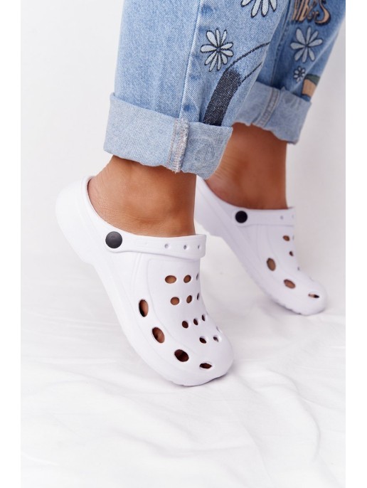 Women's White Foam Flip Flops EVA Dots Women's White Foam Flip Flops EVA Dots
