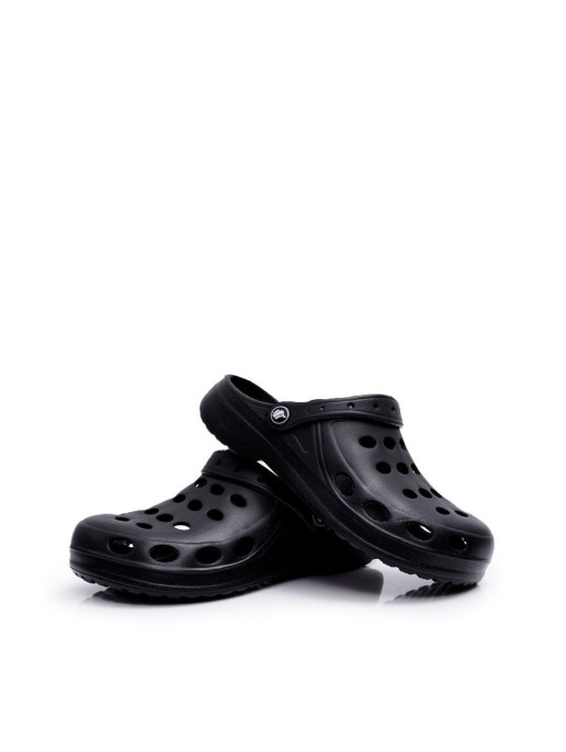 Moteriškos šlepetės, juodos putplasčio EVA taškai Moteriškos šlepetės, juodos putplasčio EVA taškai