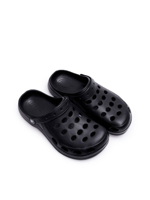 Moteriškos šlepetės, juodos putplasčio EVA taškai Moteriškos šlepetės, juodos putplasčio EVA taškai