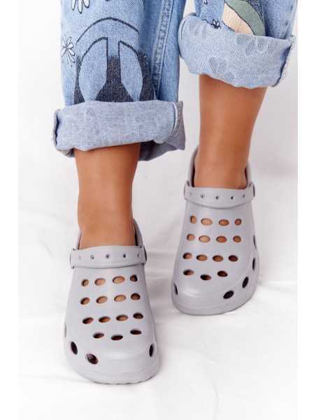 Women's Flip Flops Grey Foam EVA Kroks