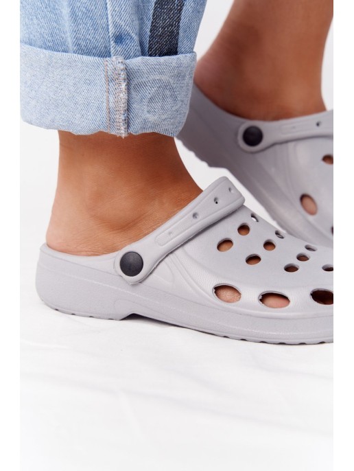 Women's Flip Flops Grey Foam EVA Kroks