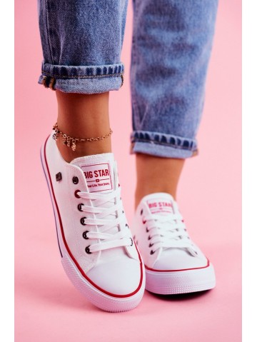 Big Star Women's White Sneakers T274022 2