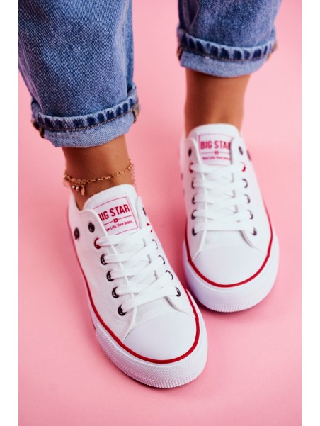 Big Star Women's White Sneakers T274022