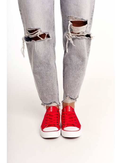 Women's Classic Low Sneakers Big Star DD274339 Red Women's Classic Low Sneakers Big Star DD274339 Red