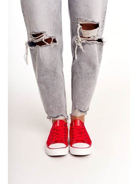 Women's Classic Low Sneakers Big Star DD274339 Red