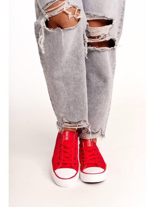 Women's Classic Low Sneakers Big Star DD274339 Red Women's Classic Low Sneakers Big Star DD274339 Red
