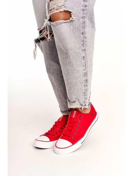 Women's Classic Low Sneakers Big Star DD274339 Red