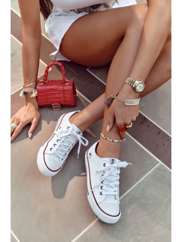 Women's Classic Low Sneakers Big Star DD274336 White 2