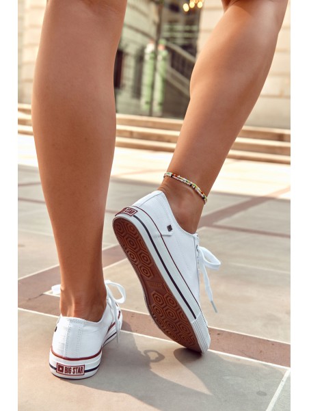 Women's Classic Low Sneakers Big Star DD274336 White