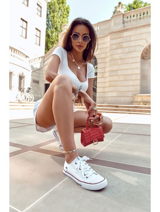 Women's Classic Low Sneakers Big Star DD274336 White Women's Classic Low Sneakers Big Star DD274336 White