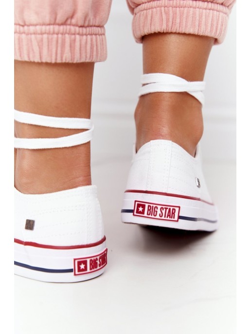 Women's Classic Low Sneakers Big Star DD274336 White Women's Classic Low Sneakers Big Star DD274336 White