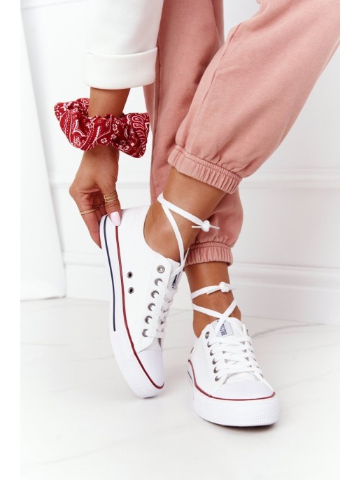 Women's Classic Low Sneakers Big Star DD274336 White Women's Classic Low Sneakers Big Star DD274336 White