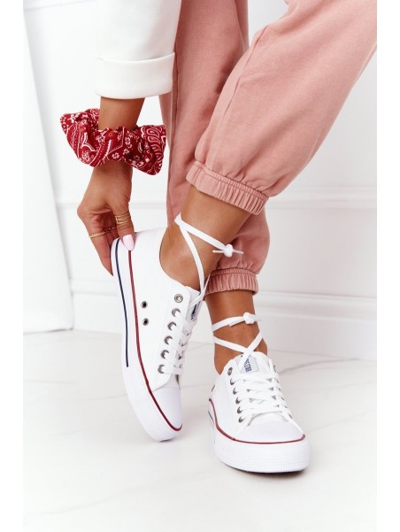 Women's Classic Low Sneakers Big Star DD274336 White