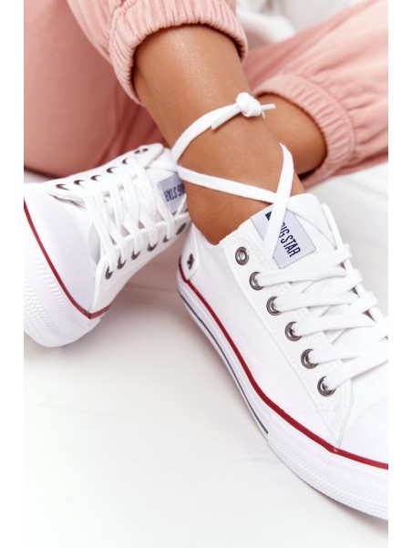 Women's Classic Low Sneakers Big Star DD274336 White