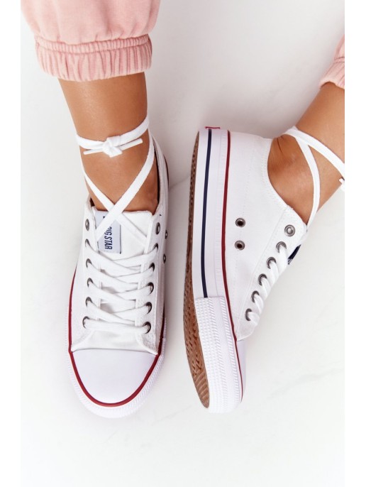 Women's Classic Low Sneakers Big Star DD274336 White Women's Classic Low Sneakers Big Star DD274336 White