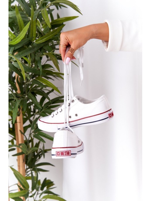 Women's Classic Low Sneakers Big Star DD274336 White Women's Classic Low Sneakers Big Star DD274336 White