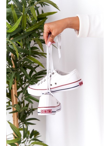 Women's Classic Low Sneakers Big Star DD274336 White