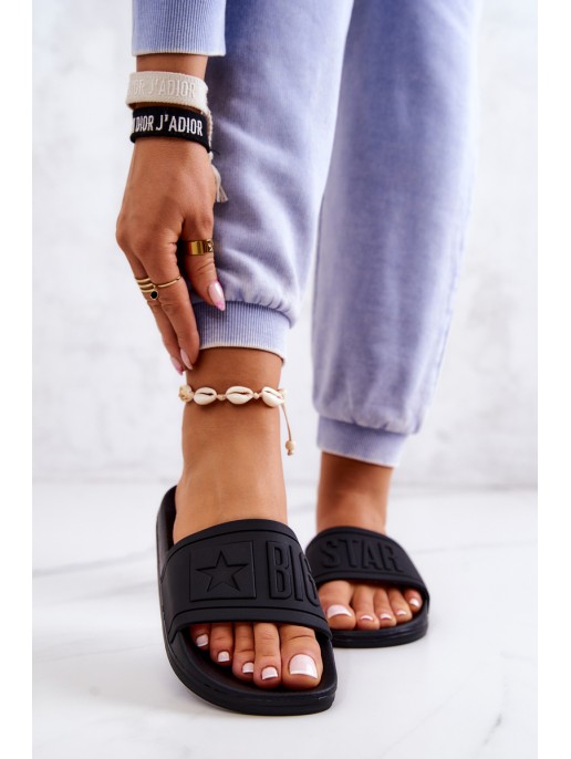 Big Star Women's Flip Flops Black DD274A271 Big Star Women's Flip Flops Black DD274A271