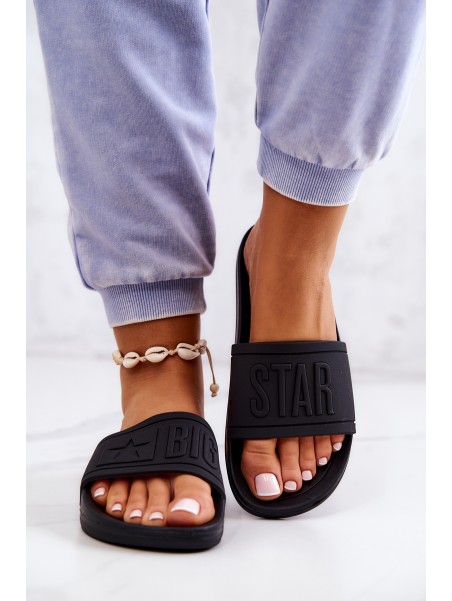 Big Star Women's Flip Flops Black DD274A271