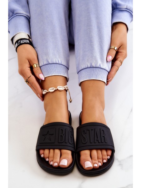 Big Star Women's Flip Flops Black DD274A271