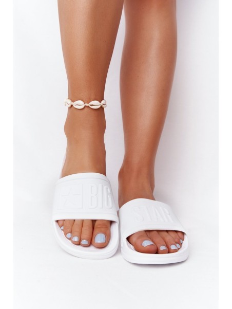 Big Star Women's Flip Flops White DD274A268