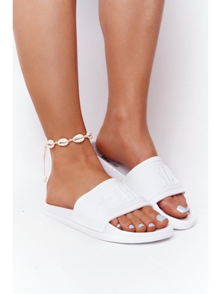 Big Star Women's Flip Flops White DD274A268