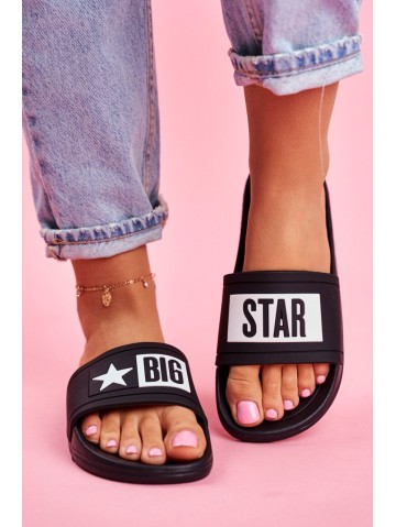 Women's Big Star Flip Flops Black DD274A266 2