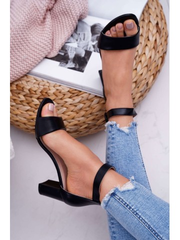 Women's Stiletto Sandals Black Lexi 2