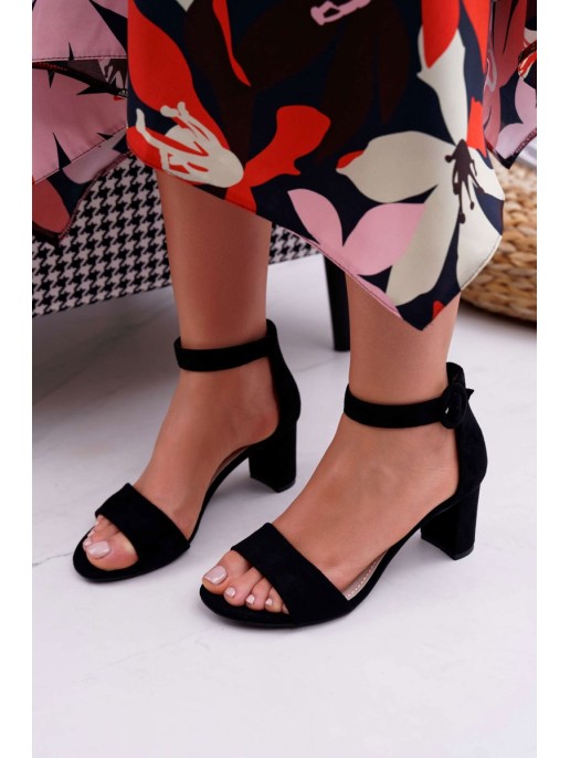 Women's Stiletto Sandals Suede Black Lexi Women's Stiletto Sandals Suede Black Lexi