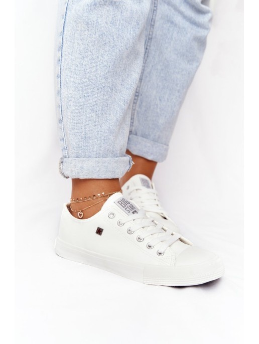 Women's Leather Sneakers Big Star White V274869 Women's Leather Sneakers Big Star White V274869