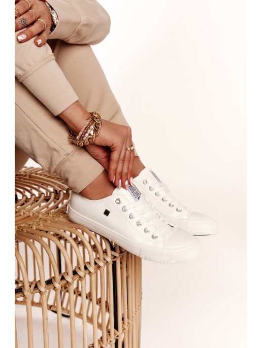 Women's Leather Sneakers Big Star White V274869 Women's Leather Sneakers Big Star White V274869