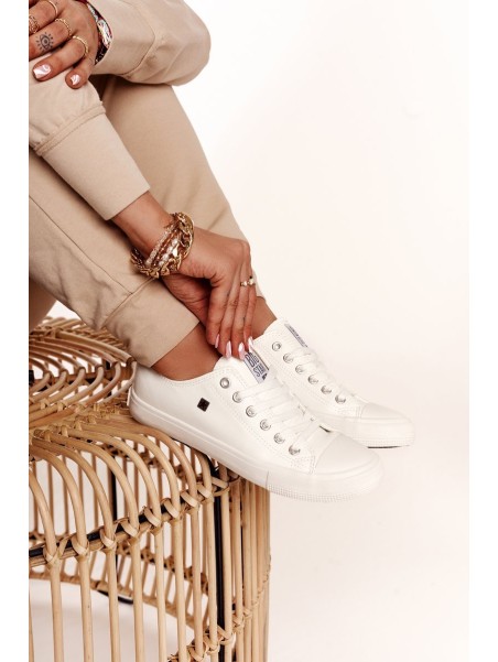 Women's Leather Sneakers Big Star White V274869