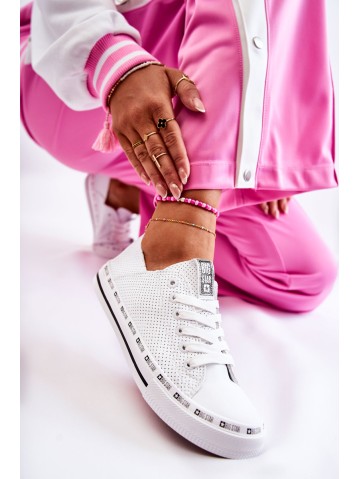 Women's Openwork Sneakers Big Star White FF274024 2