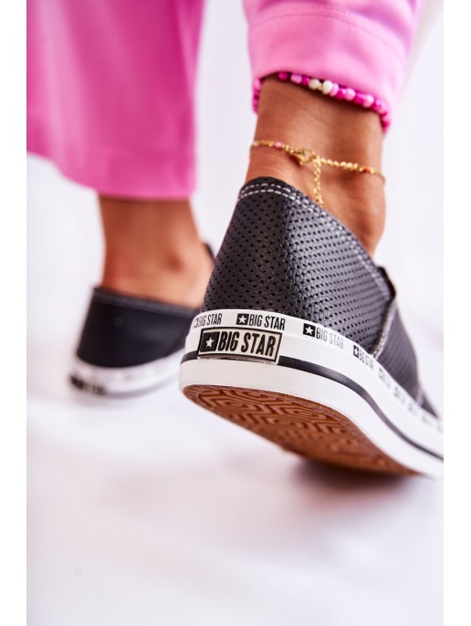 Women's Big Star Openwork Sneakers Black FF274023 Women's Big Star Openwork Sneakers Black FF274023