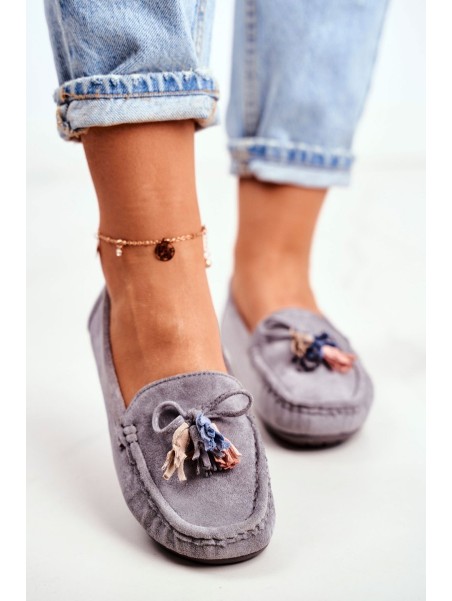 Moteriški zomšiniai batai, 20PB35-2003 pilka Donna Mia