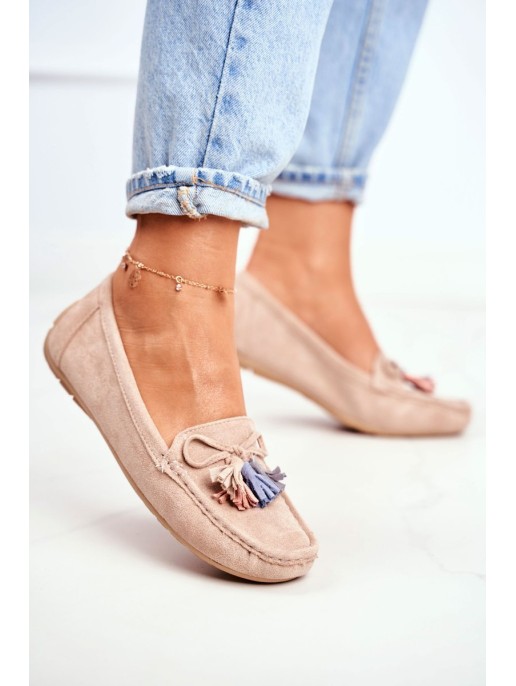 Women s Loafers Suede 20PB35-2003 Beige Donna Mia Women s Loafers Suede 20PB35-2003 Beige Donna Mia