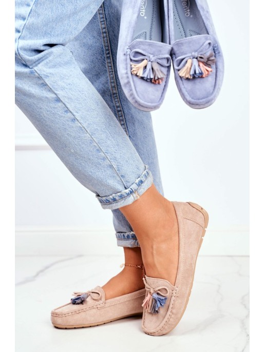 Women s Loafers Suede 20PB35-2003 Beige Donna Mia Women s Loafers Suede 20PB35-2003 Beige Donna Mia