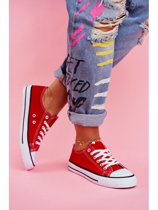 Classic Women's Sneakers Red Omerta Classic Women's Sneakers Red Omerta