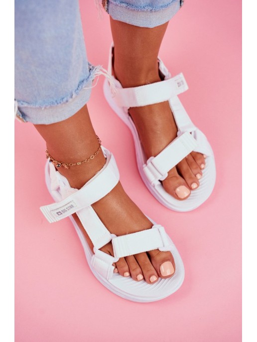 Women's Sandals Big Star White FF274A603 Women's Sandals Big Star White FF274A603