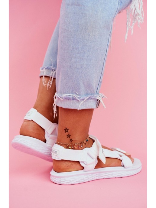 Women's Sandals Big Star White FF274A603 Women's Sandals Big Star White FF274A603
