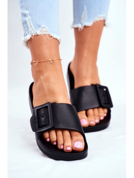 Women's Slides Big Star Black FF274A389 Women's Slides Big Star Black FF274A389