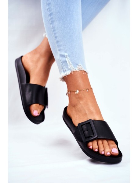 Women's Slides Big Star Black FF274A389