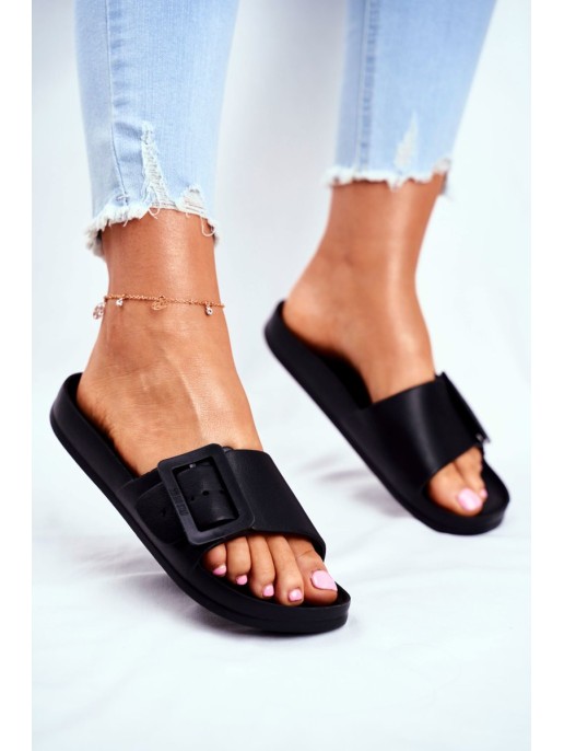 Women's Slides Big Star Black FF274A389 Women's Slides Big Star Black FF274A389