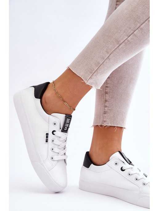 Women's Leather Sneakers Big Star EE274312 White-Black Women's Leather Sneakers Big Star EE274312 White-Black