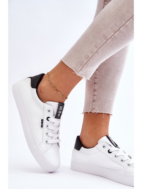 Women's Leather Sneakers Big Star EE274312 White-Black