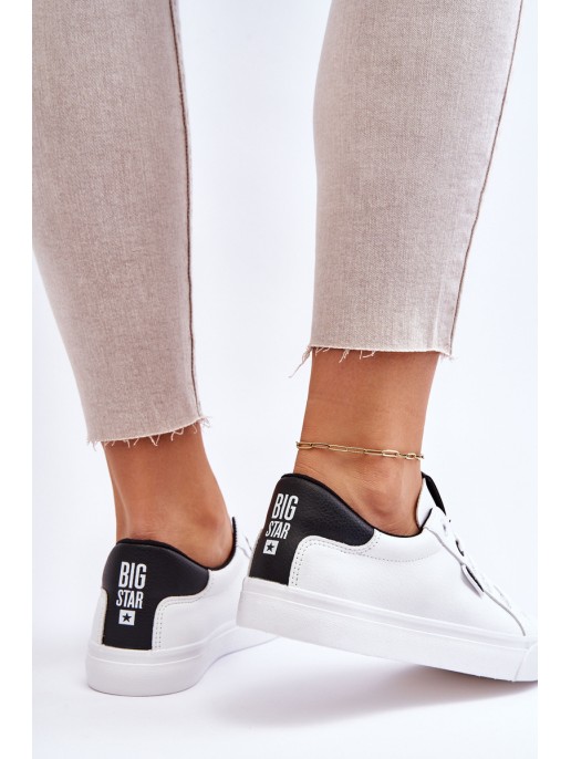 Women's Leather Sneakers Big Star EE274312 White-Black Women's Leather Sneakers Big Star EE274312 White-Black