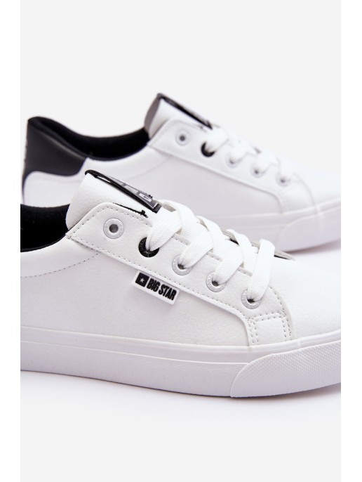 Women's Leather Sneakers Big Star EE274312 White-Black Women's Leather Sneakers Big Star EE274312 White-Black