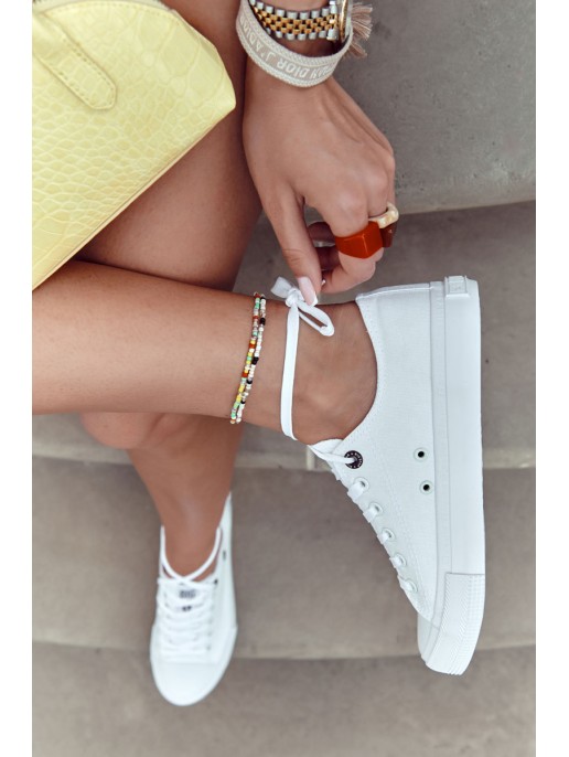 Women's Classic Sneakers BIG STAR AA274010 White Women's Classic Sneakers BIG STAR AA274010 White