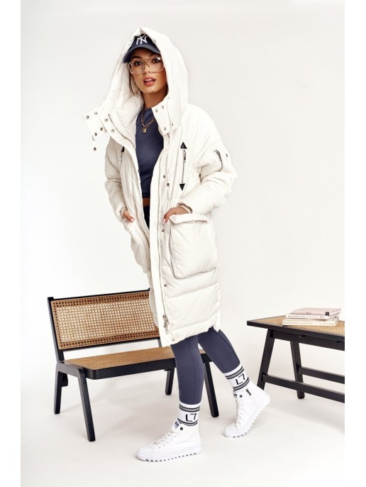 Women's High Sneakers On A Chunky Sole BIG STAR FF274241 White Women's High Sneakers On A Chunky Sole BIG STAR FF274241 White