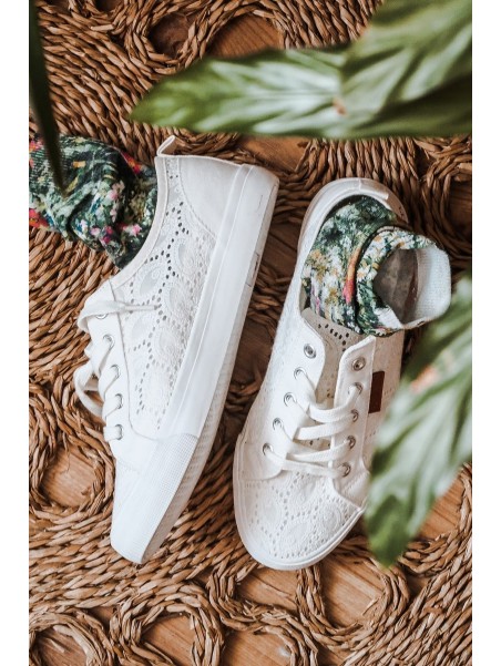 Women's Lace Sneakers BIG STAR W274925 White